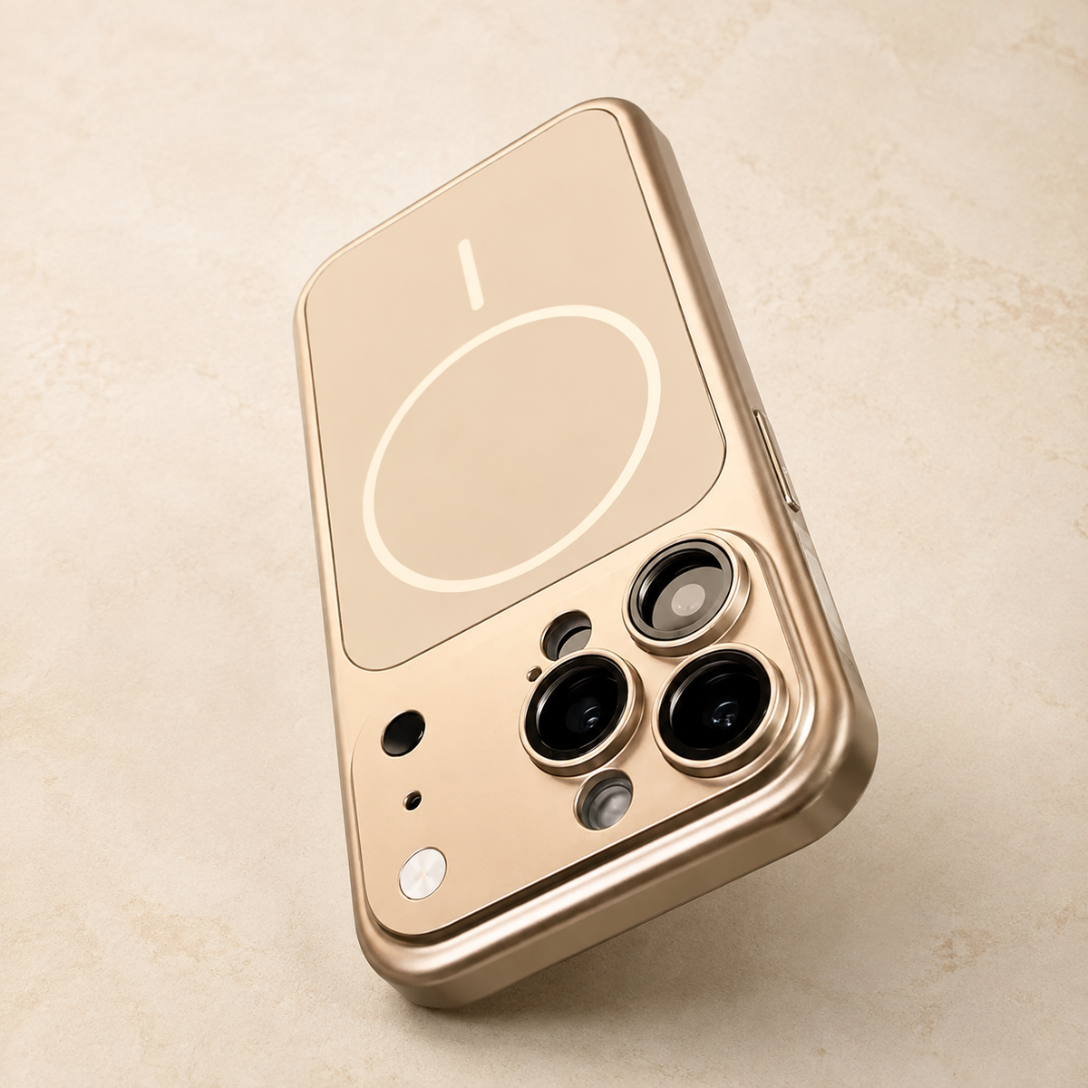 Premium iPhone Case MagSafe Original Metal Color Large Window Plating Magnetic Shockproof Rugged Slim Camera Protective Bumper Cover Case Design