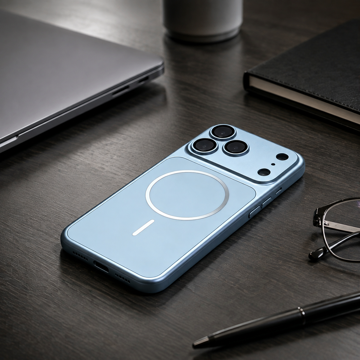 Premium iPhone Case MagSafe Original Metal Color Large Window Plating Magnetic Shockproof Rugged Slim Camera Protective Bumper Cover Case Design