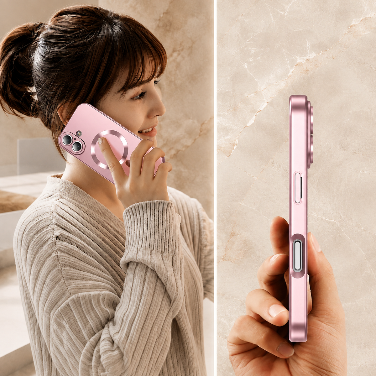 Premium iPhone Case MagSafe Silicone Cover Full Coverage Camera Protection Shockproof Anti Fingerprint Matte Soft Touch Slim Magnetic Anti Slip Grip Design