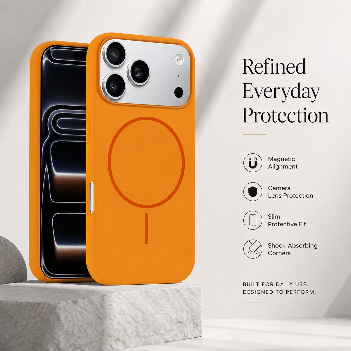 Premium iPhone Case MagSafe Silicone Magnetic Wireless Charging Shockproof Protective Cover Solid Color Soft Touch Non Slip Slim Lightweight Bumper Case