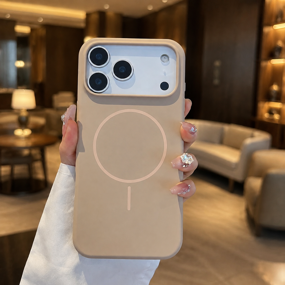 Premium iPhone Case MagSafe Silicone Magnetic Wireless Charging Shockproof Protective Cover Solid Color Soft Touch Non Slip Slim Lightweight Bumper Case