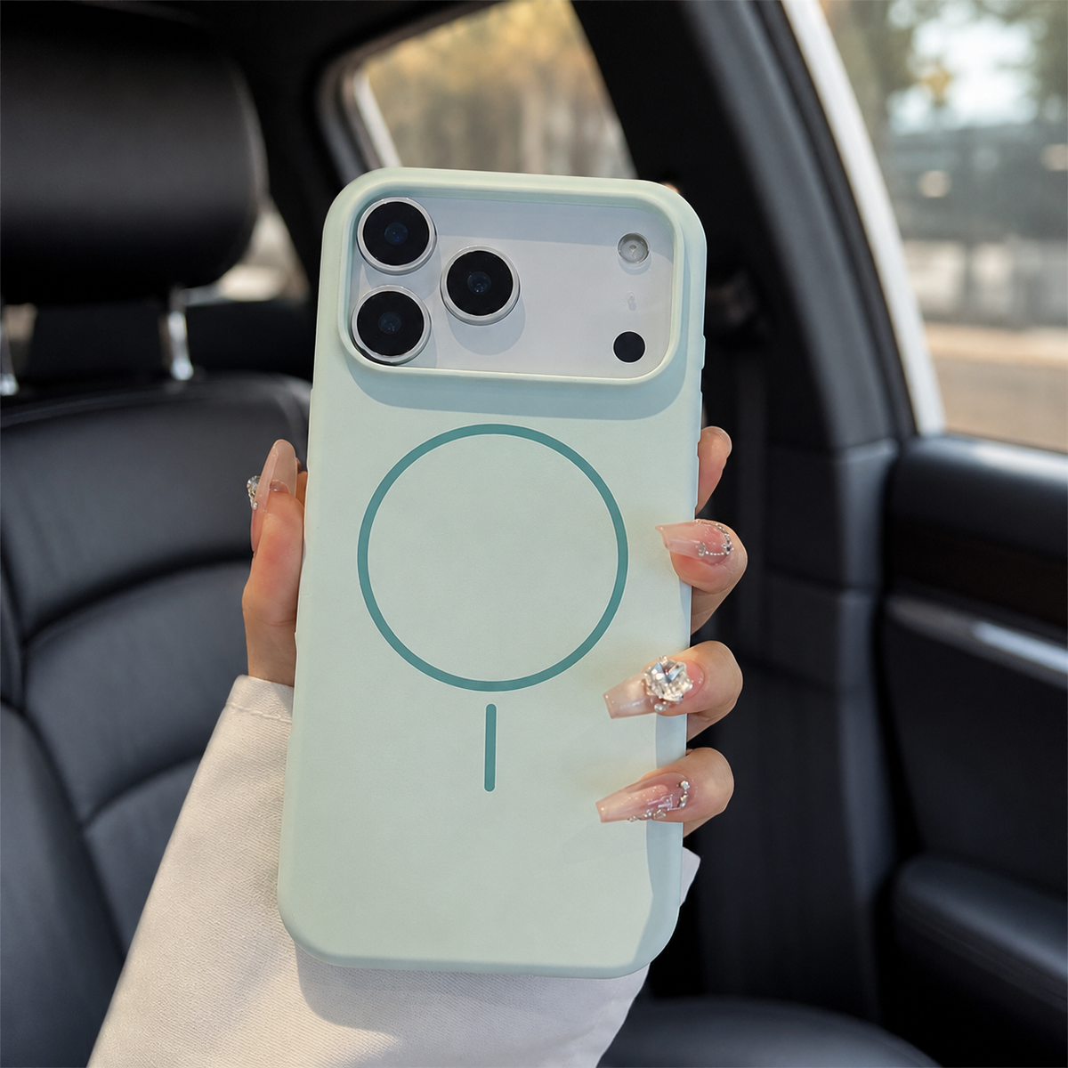Premium iPhone Case MagSafe Silicone Magnetic Wireless Charging Shockproof Protective Cover Solid Color Soft Touch Non Slip Slim Lightweight Bumper Case
