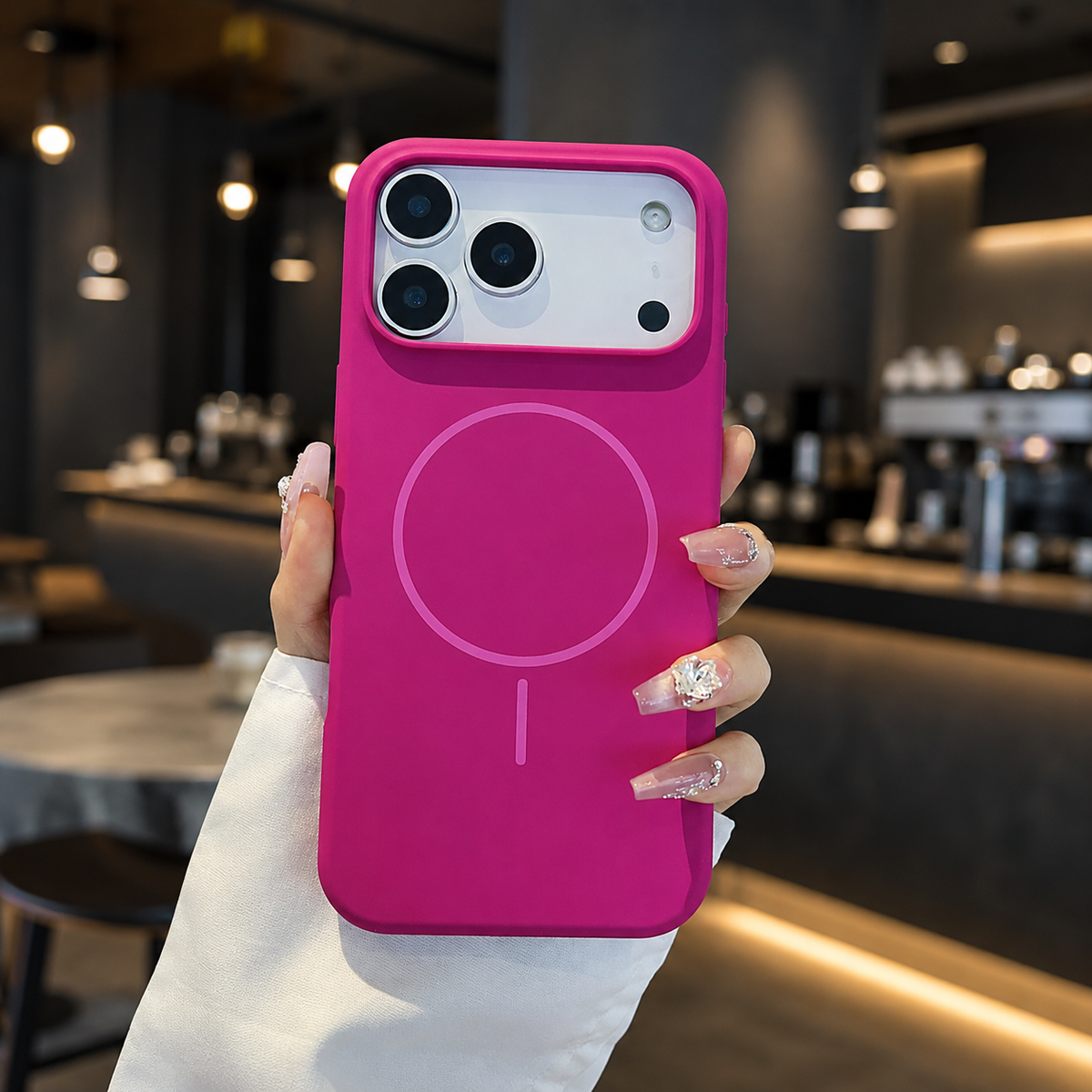 Premium iPhone Case MagSafe Silicone Magnetic Wireless Charging Shockproof Protective Cover Solid Color Soft Touch Non Slip Slim Lightweight Bumper Case
