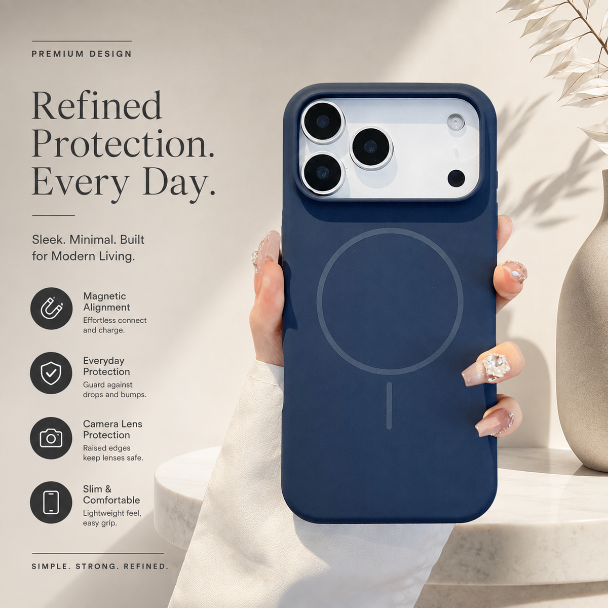 Premium iPhone Case MagSafe Silicone Magnetic Wireless Charging Shockproof Protective Cover Solid Color Soft Touch Non Slip Slim Lightweight Bumper Case