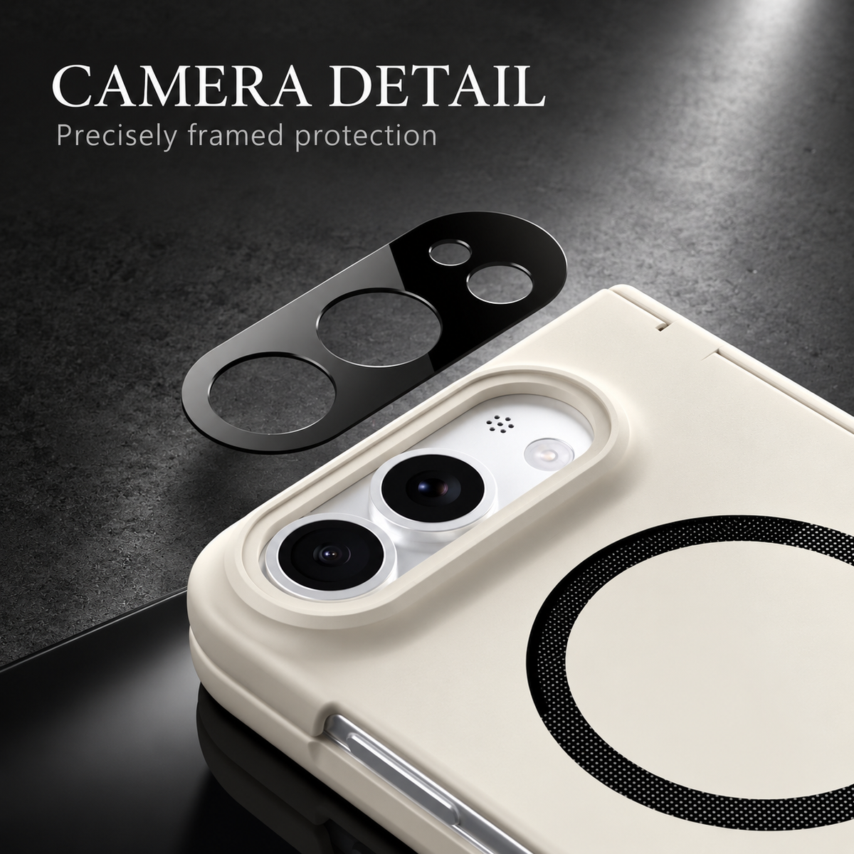 Premium iPhone Case MagSafe Skin Feel Magnetic Hinge Protection Tempered Film PC TPU Full Coverage Shockproof Slim Protective Foldable Cover Case