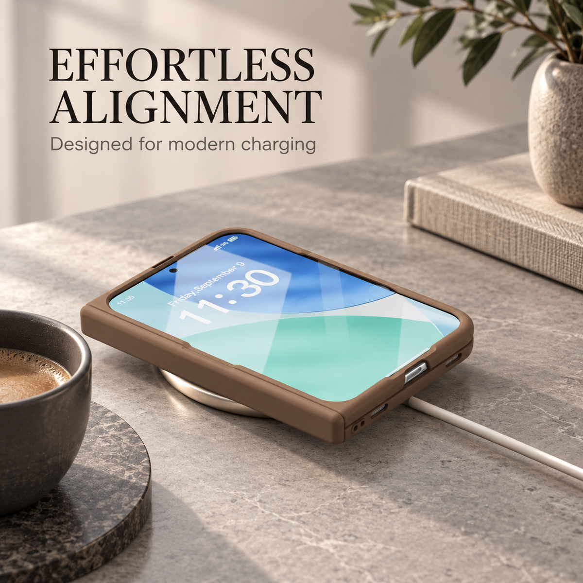 Premium iPhone Case MagSafe Skin Feel Magnetic Hinge Protection Tempered Film PC TPU Full Coverage Shockproof Slim Protective Foldable Cover Case
