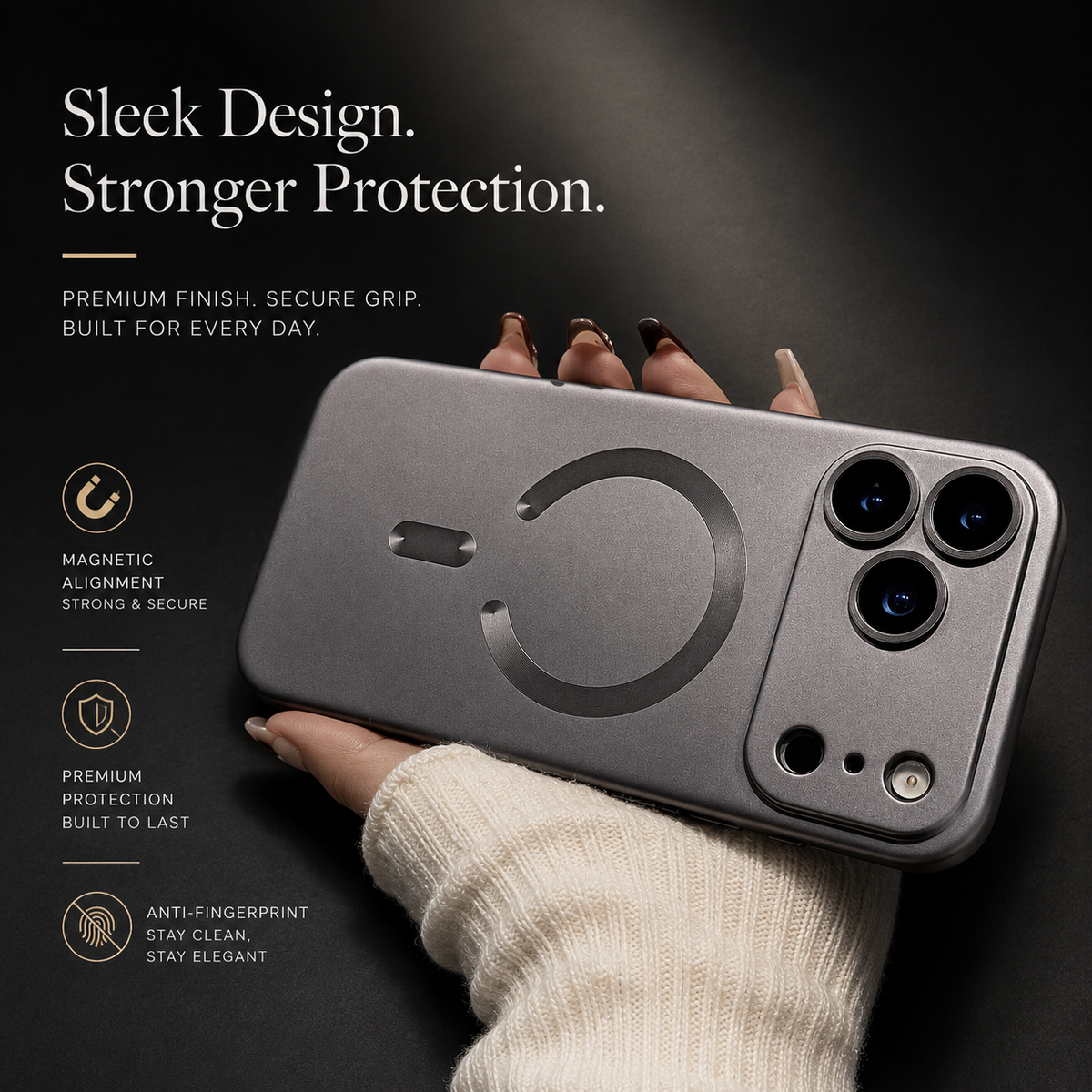 Premium iPhone Case MagSafe Soft TPU Metallic Magnetic Wireless Charging Camera Lens Protection Shockproof Slim Anti Scratch Protective Cover Case