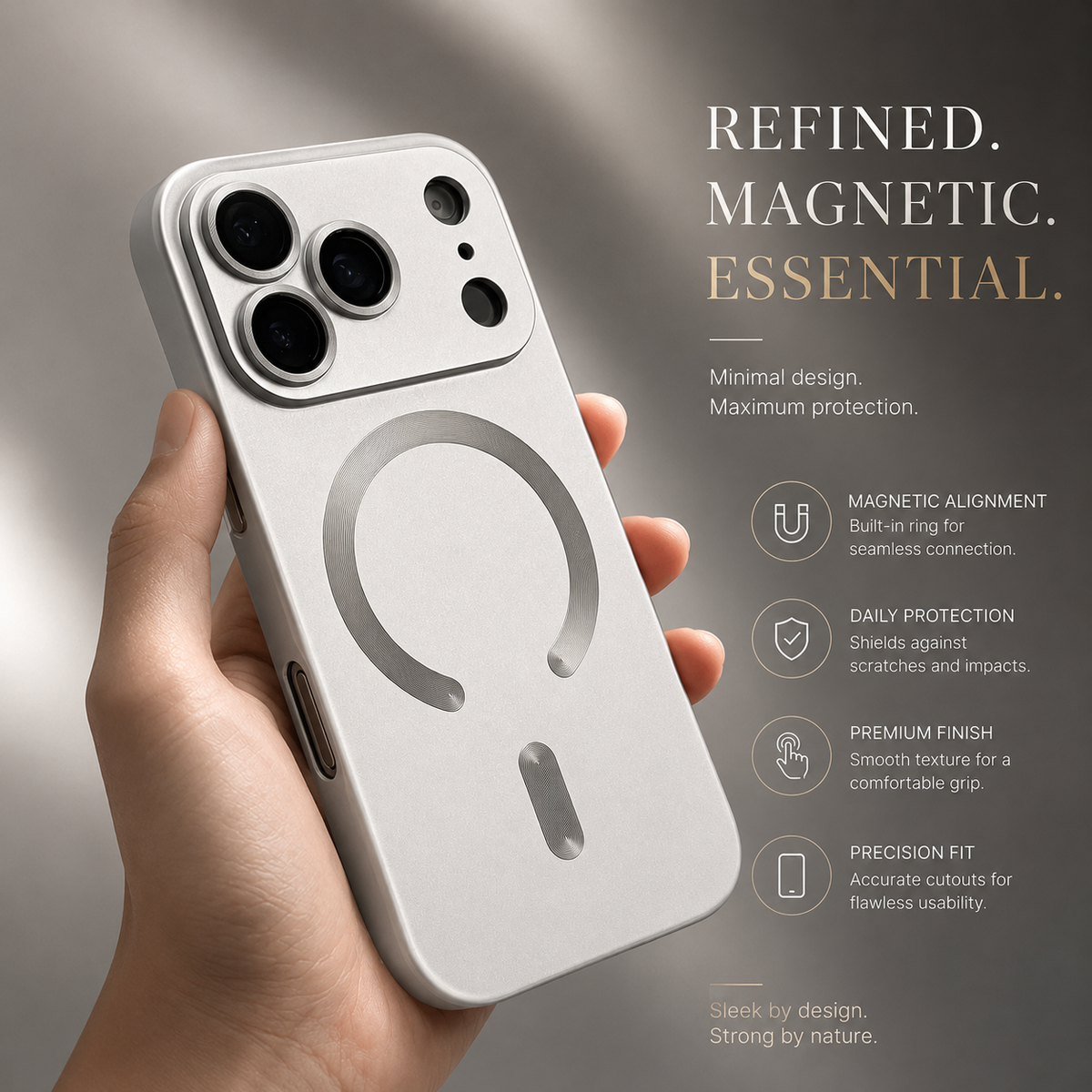 Premium iPhone Case MagSafe Soft TPU Metallic Magnetic Wireless Charging Camera Lens Protection Shockproof Slim Anti Scratch Protective Cover Case