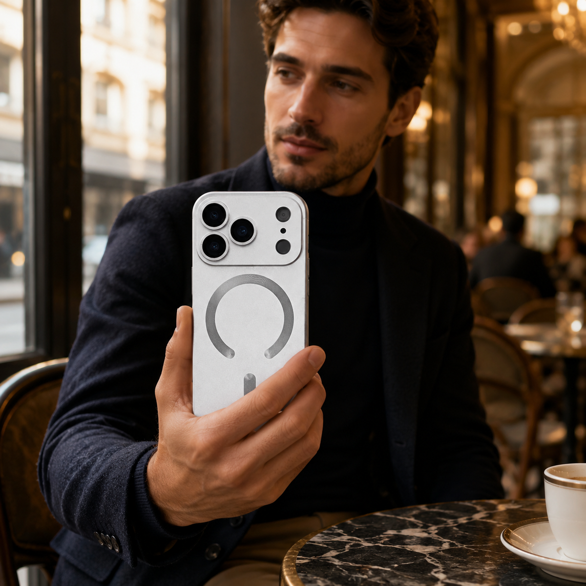 Premium iPhone Case MagSafe Soft TPU Metallic Magnetic Wireless Charging Camera Lens Protection Shockproof Slim Anti Scratch Protective Cover Case