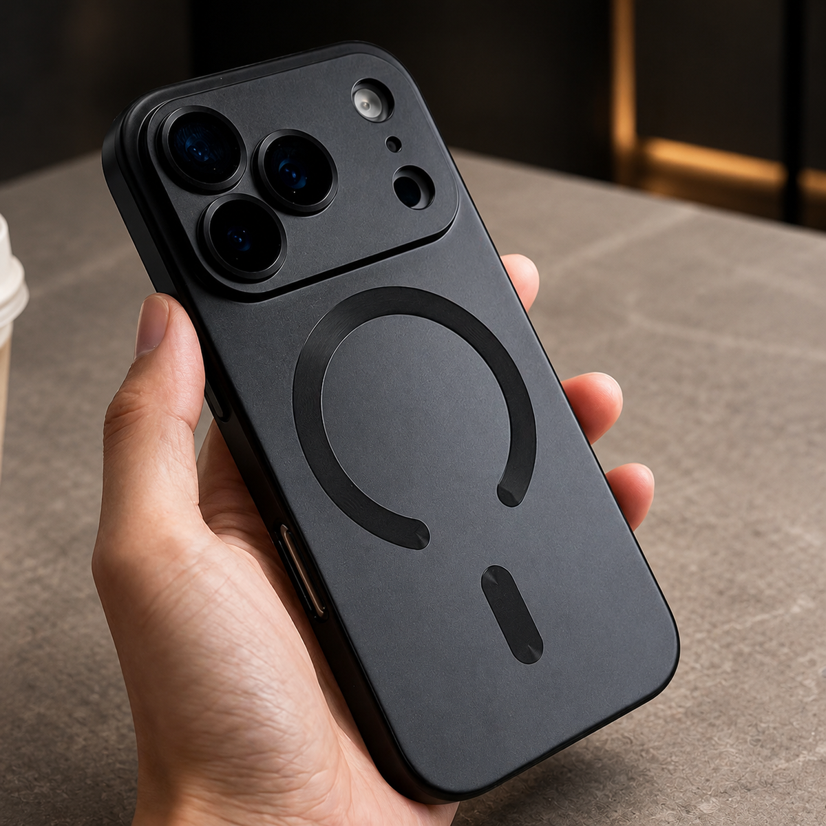Premium iPhone Case MagSafe Soft TPU Metallic Magnetic Wireless Charging Camera Lens Protection Shockproof Slim Anti Scratch Protective Cover Case