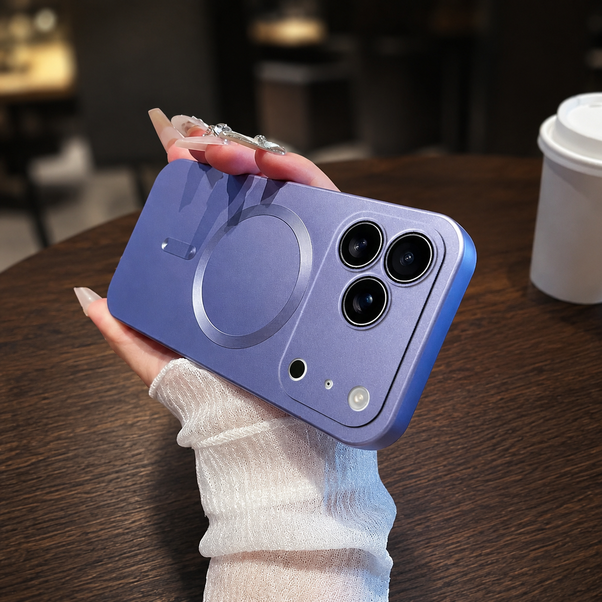 Premium iPhone Case MagSafe Soft TPU Metallic Magnetic Wireless Charging Camera Lens Protection Shockproof Slim Anti Scratch Protective Cover Case