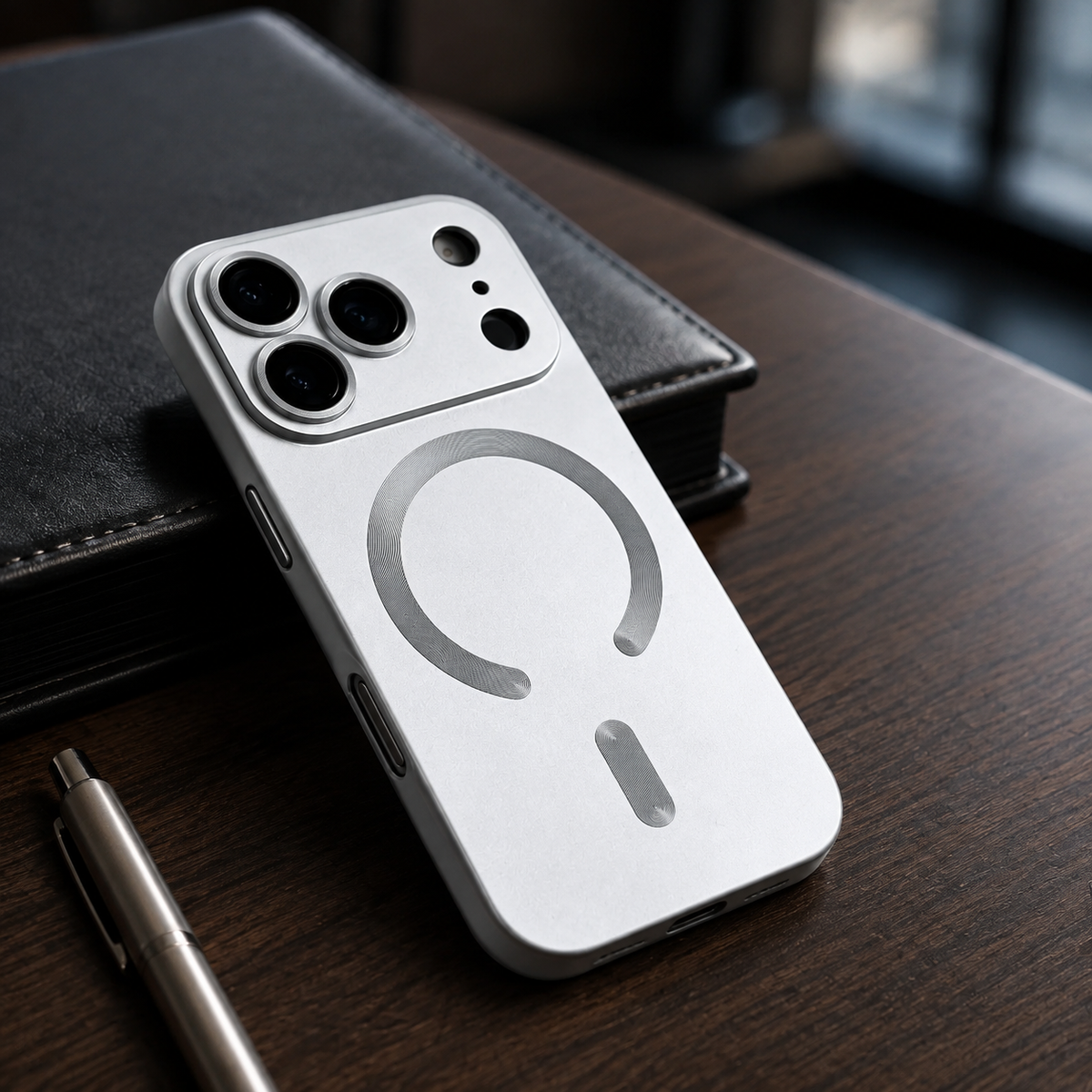 Premium iPhone Case MagSafe Soft TPU Metallic Magnetic Wireless Charging Camera Lens Protection Shockproof Slim Anti Scratch Protective Cover Case