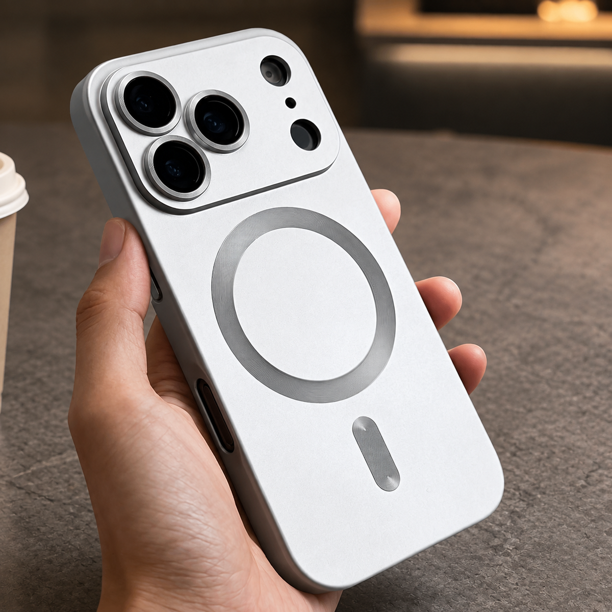 Premium iPhone Case MagSafe Soft TPU Metallic Magnetic Wireless Charging Camera Lens Protection Shockproof Slim Anti Scratch Protective Cover Case
