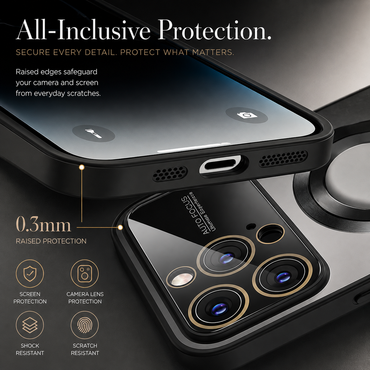 Premium iPhone Case MagSafe Tempered Glass Matte Magnetic Wireless Charging Shockproof Anti Scratch Non Slip Slim Protective Bumper Cover Case Design