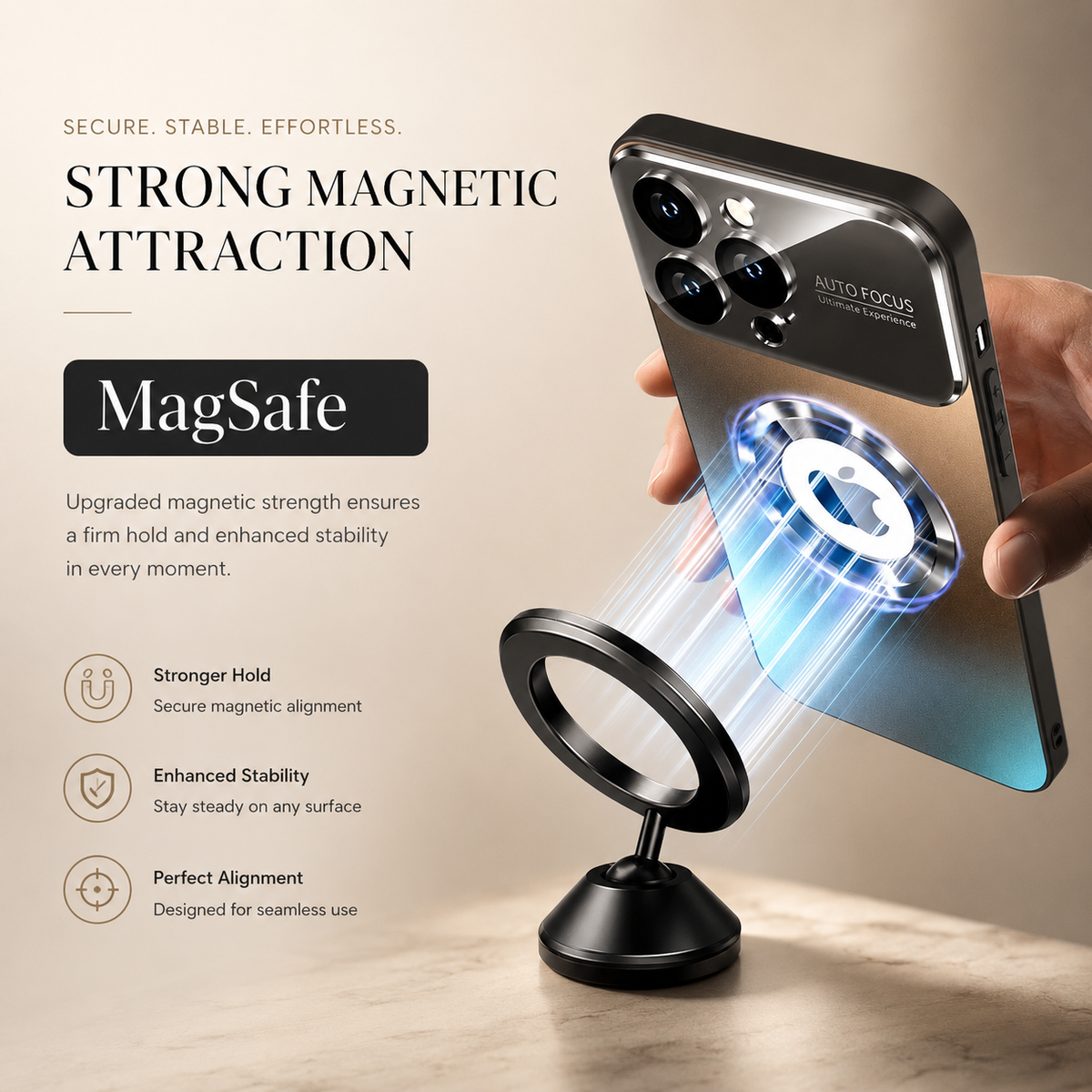 Premium iPhone Case MagSafe Titanium Matte Shockproof Protective Cover Glass Camera Lens Protection Anti Fingerprint Anti Scratch Non Slip Slim Magnetic