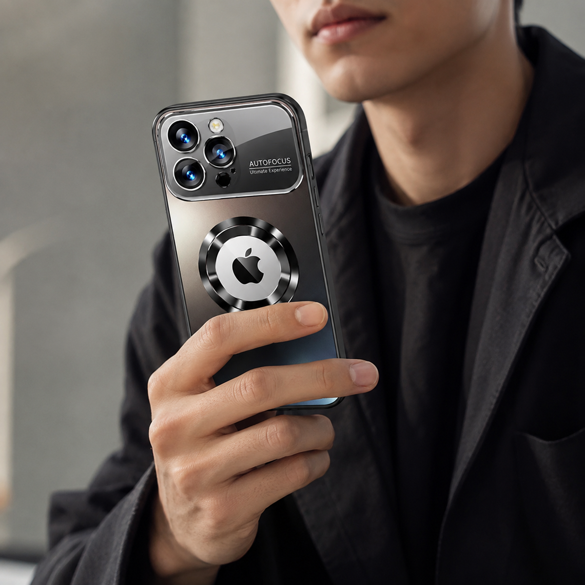 Premium iPhone Case MagSafe Titanium Matte Shockproof Protective Cover Glass Camera Lens Protection Anti Fingerprint Anti Scratch Non Slip Slim Magnetic