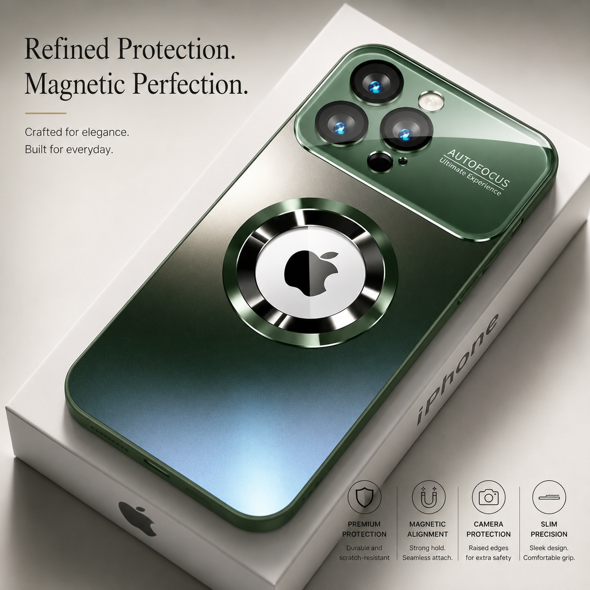 Premium iPhone Case MagSafe Titanium Matte Shockproof Protective Cover Glass Camera Lens Protection Anti Fingerprint Anti Scratch Non Slip Slim Magnetic