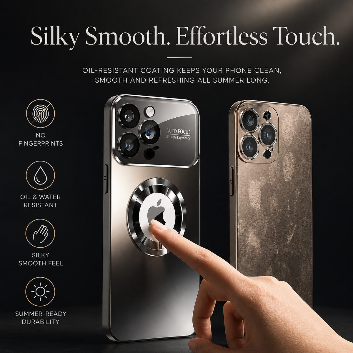Premium iPhone Case MagSafe Titanium Matte Shockproof Protective Cover Glass Camera Lens Protection Anti Fingerprint Anti Scratch Non Slip Slim Magnetic