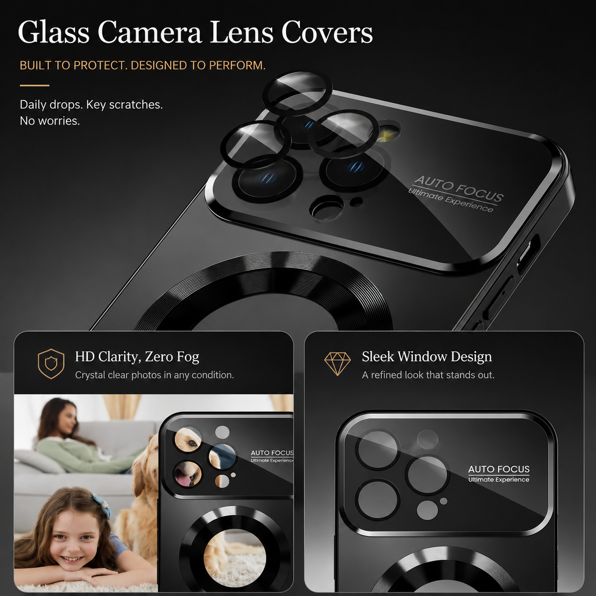 Premium iPhone Case MagSafe Titanium Metallic Matte Magnetic PC TPU Glass Camera Lens Protection Shockproof Slim Luxury Protective Cover Case Design