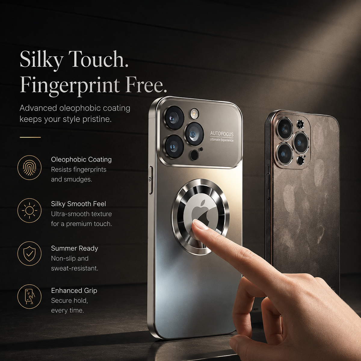 Premium iPhone Case MagSafe Titanium Metallic Matte Magnetic PC TPU Glass Camera Lens Protection Shockproof Slim Luxury Protective Cover Case Design