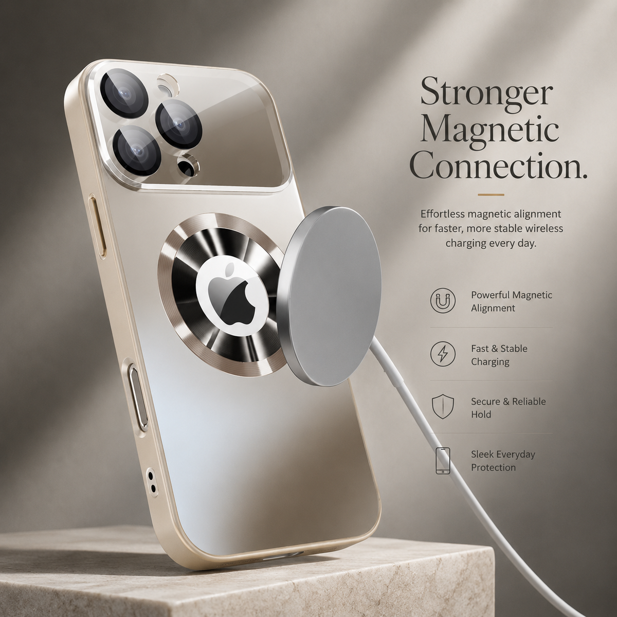Premium iPhone Case MagSafe Titanium Metallic Matte Magnetic PC TPU Glass Camera Lens Protection Shockproof Slim Luxury Protective Cover Case Design