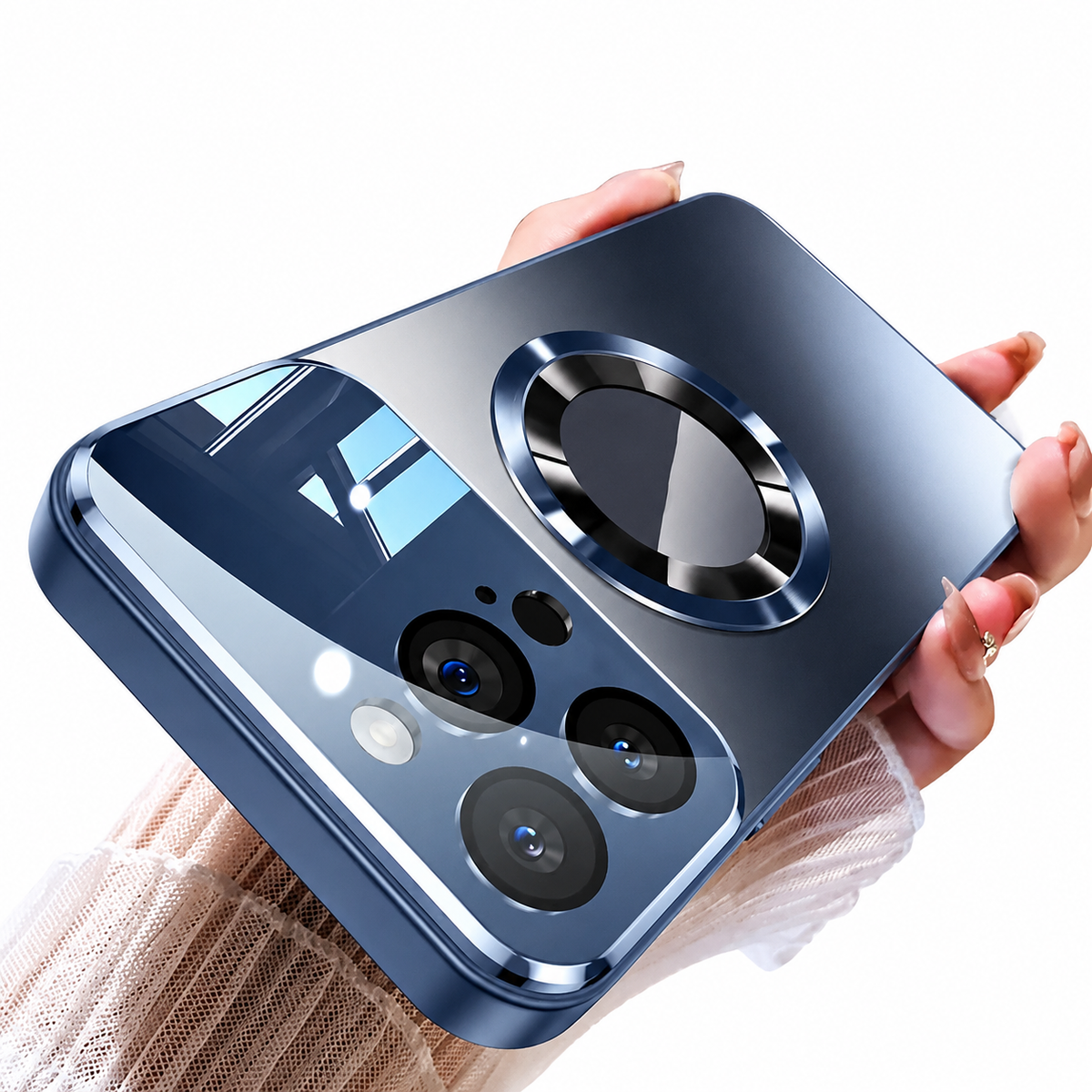 Premium iPhone Case MagSafe Titanium Metallic Matte Magnetic PC TPU Wireless Charging Shockproof Slim Anti Scratch Lightweight Protective Cover Case
