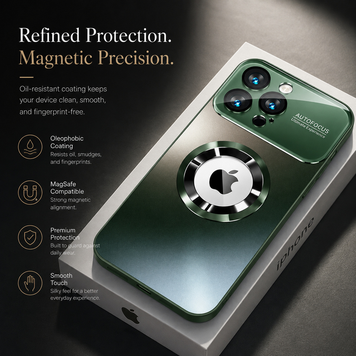 Premium iPhone Case MagSafe Titanium Metallic Matte Magnetic Wireless Charging Slim Shockproof Anti Scratch Lightweight Protective Bumper Cover Case