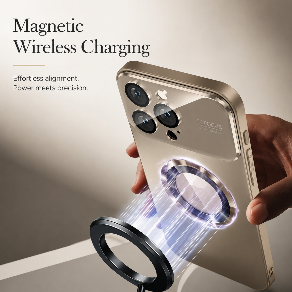 Premium iPhone Case MagSafe Titanium Metallic Matte Shockproof Protective Cover Camera Lens Protection PC Silicone Anti Fingerprint Non Slip Slim Magnetic