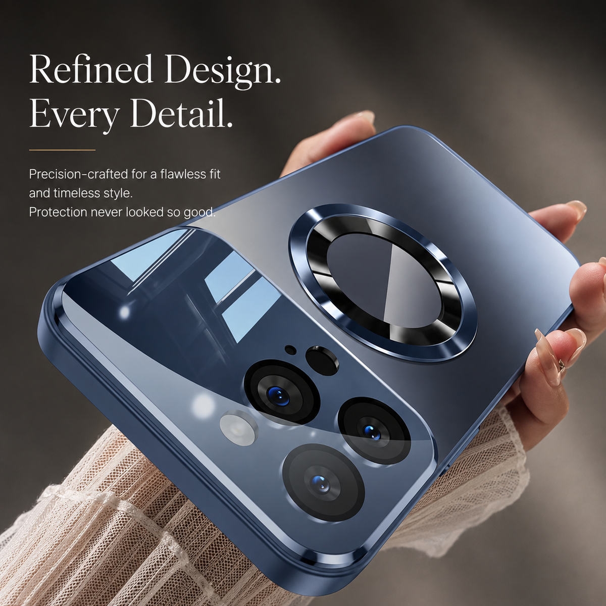 Premium iPhone Case MagSafe Titanium Metallic Matte Shockproof Protective Cover Camera Lens Protection PC Silicone Anti Fingerprint Non Slip Slim Magnetic
