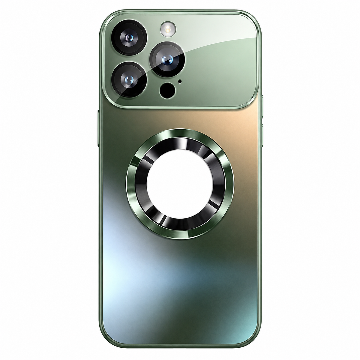 Premium iPhone Case MagSafe Titanium Metallic Matte Shockproof Protective Cover Camera Lens Protection PC Silicone Anti Fingerprint Non Slip Slim Magnetic