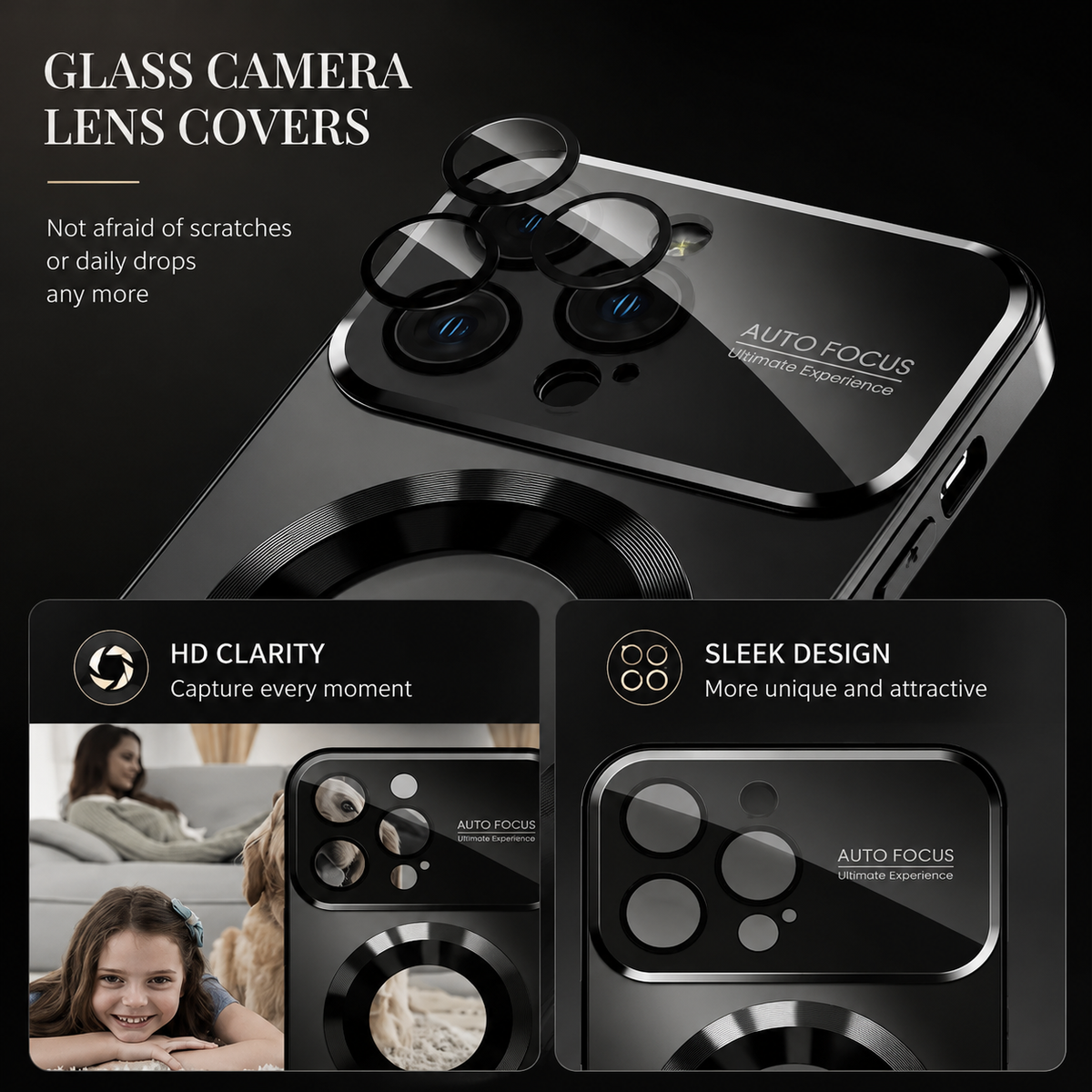 Premium iPhone Case MagSafe Titanium Metallic Matte Shockproof Protective Cover Camera Lens Protection PC Silicone Anti Fingerprint Non Slip Slim Magnetic