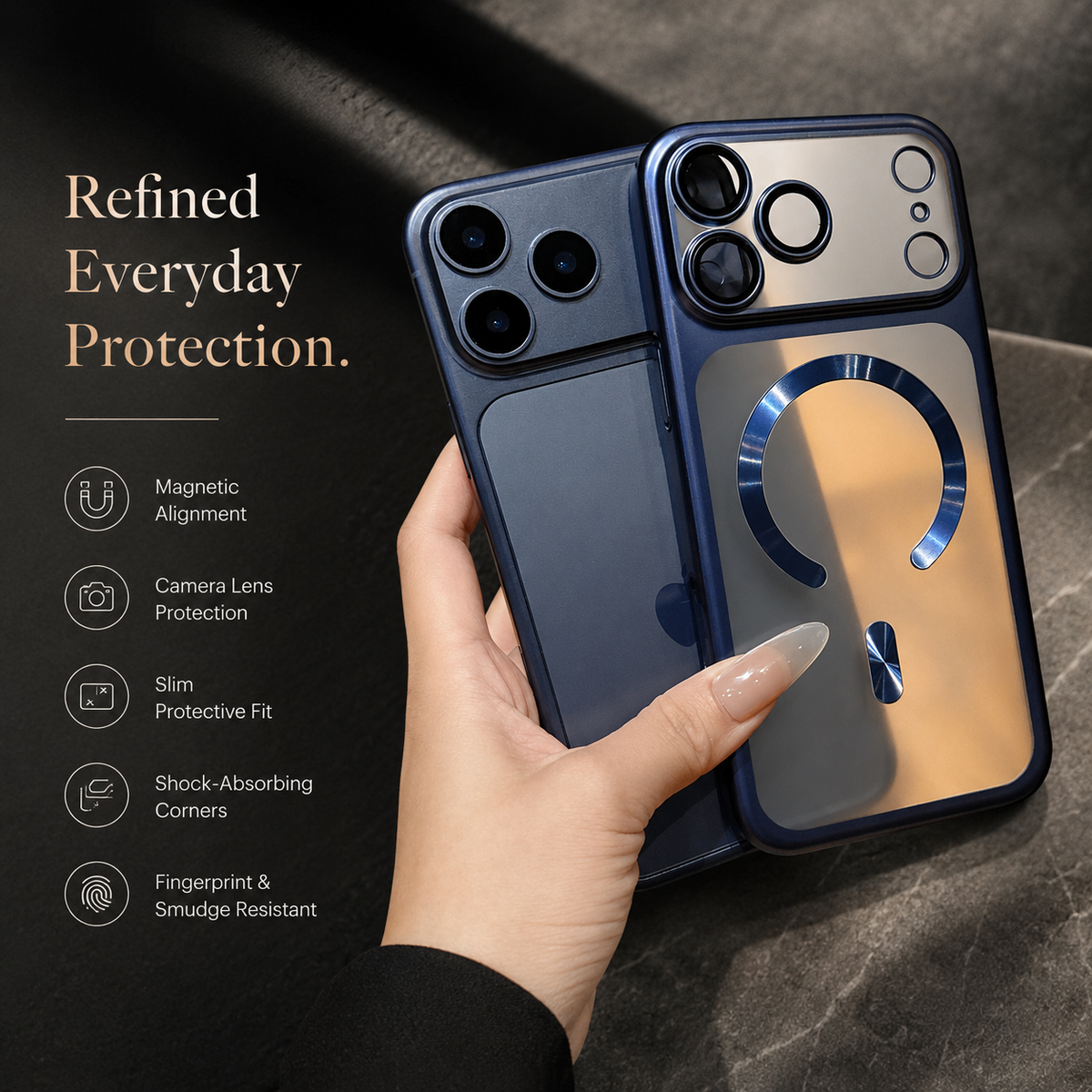 Premium iPhone Case MagSafe Translucent Matte Magnetic Hard PC Protective Cover Wireless Charging Anti Scratch Slim Lightweight Frosted Full Coverage Case