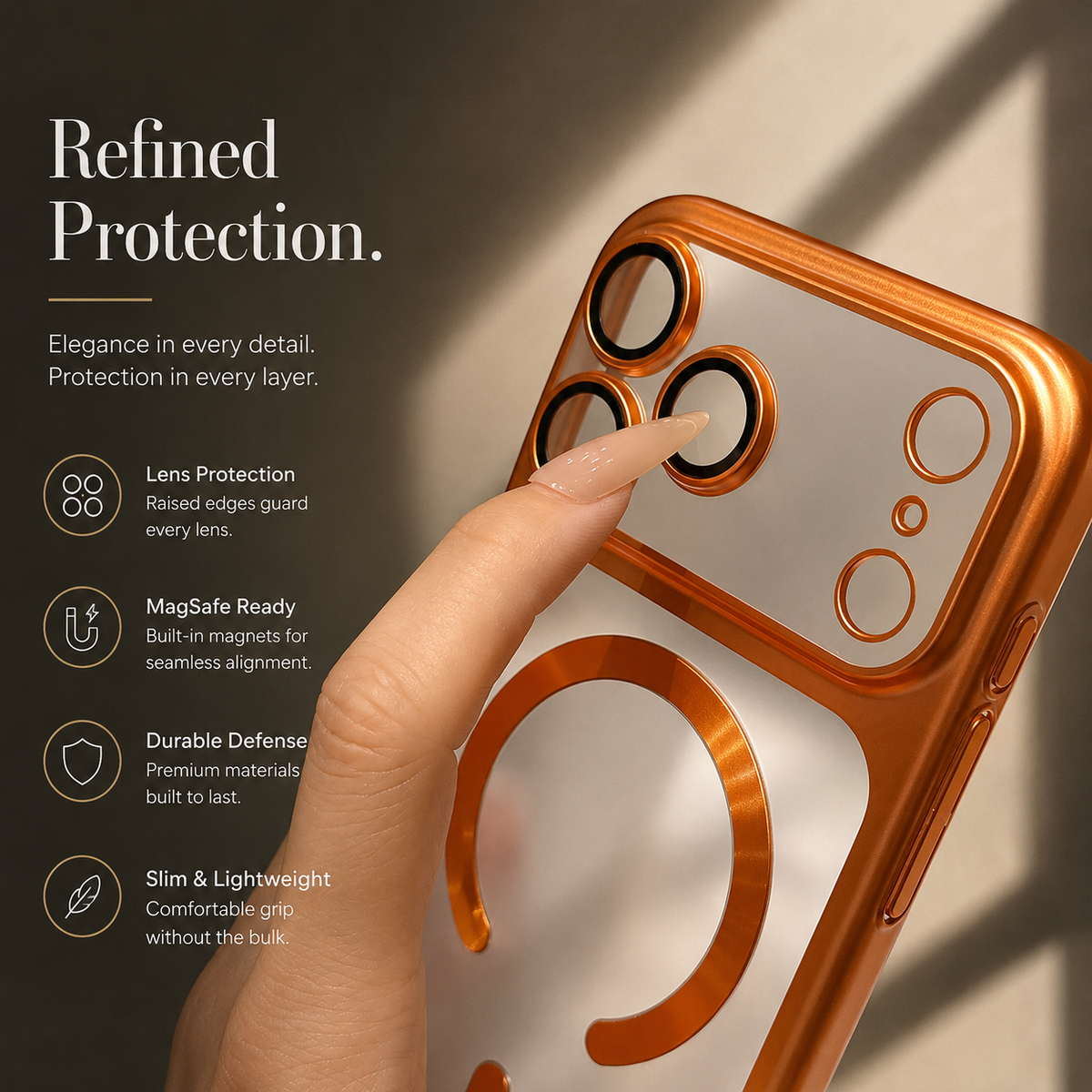 Premium iPhone Case MagSafe Translucent Matte Magnetic Hard PC Protective Cover Wireless Charging Anti Scratch Slim Lightweight Frosted Full Coverage Case
