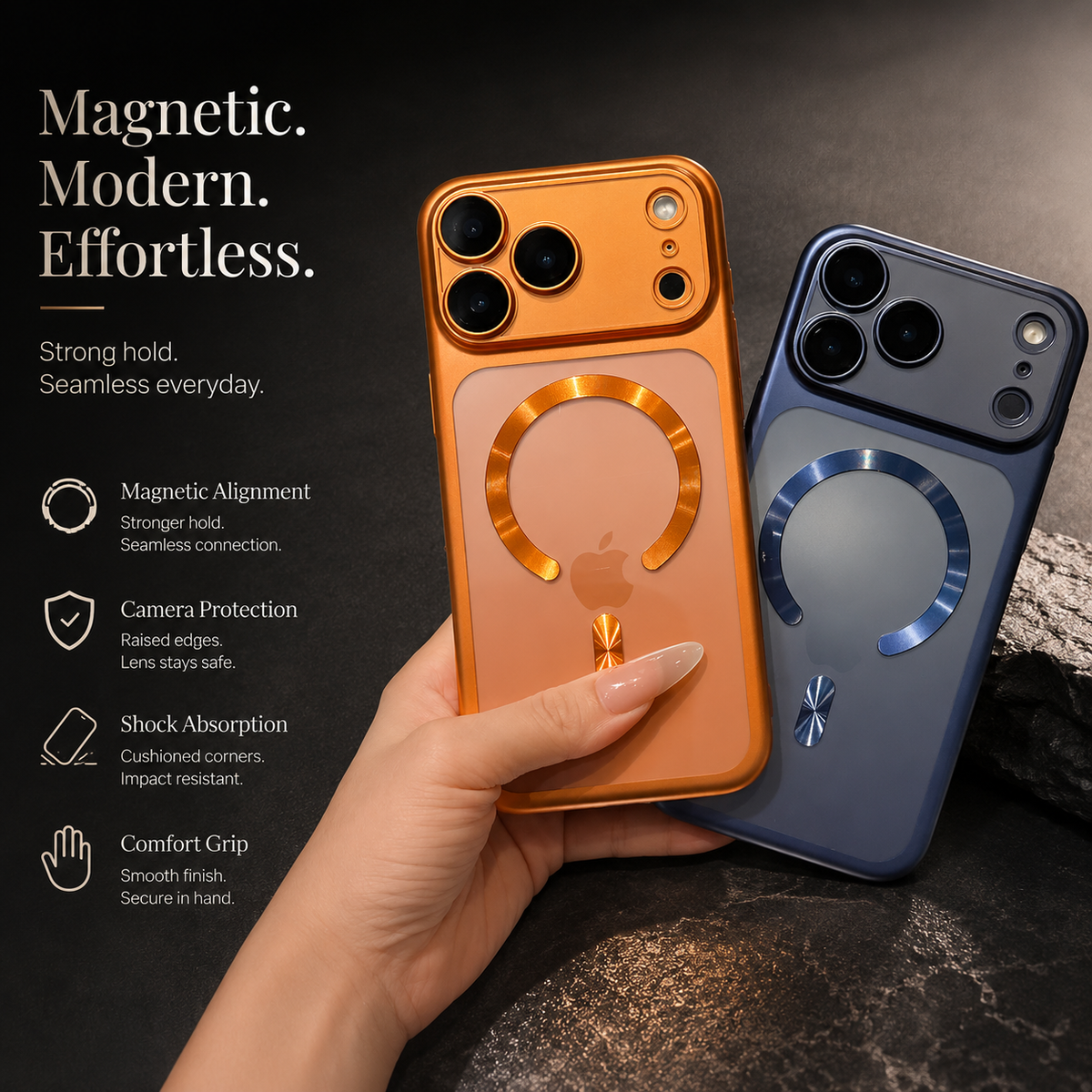 Premium iPhone Case MagSafe Translucent Matte Magnetic Hard PC Protective Cover Wireless Charging Anti Scratch Slim Lightweight Frosted Full Coverage Case