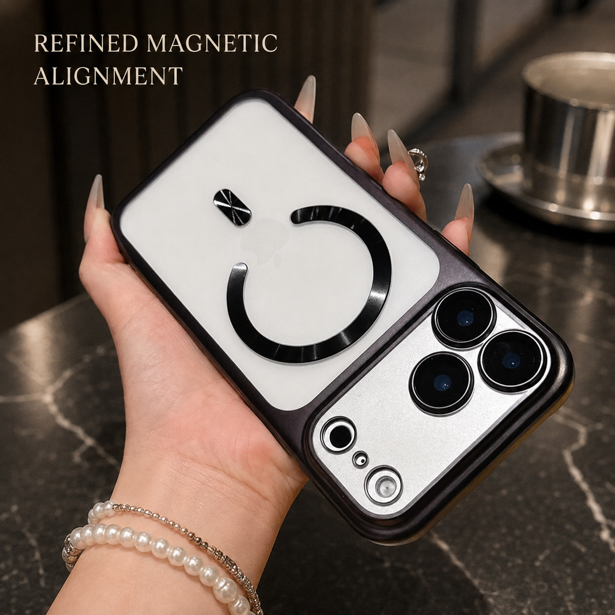 Premium iPhone Case MagSafe Translucent Matte Magnetic Wireless Charging Hard PC Protective Cover Anti Scratch Slim Lightweight Full Coverage Case Design