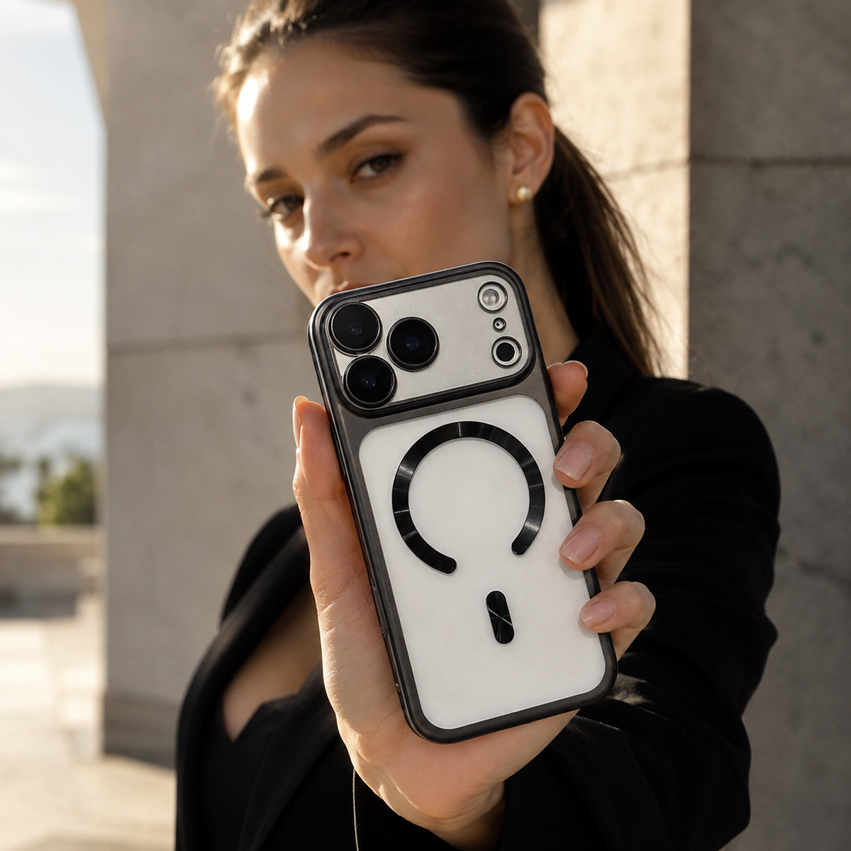 Premium iPhone Case MagSafe Translucent Matte Magnetic Wireless Charging Hard PC Protective Cover Anti Scratch Slim Lightweight Full Coverage Case Design