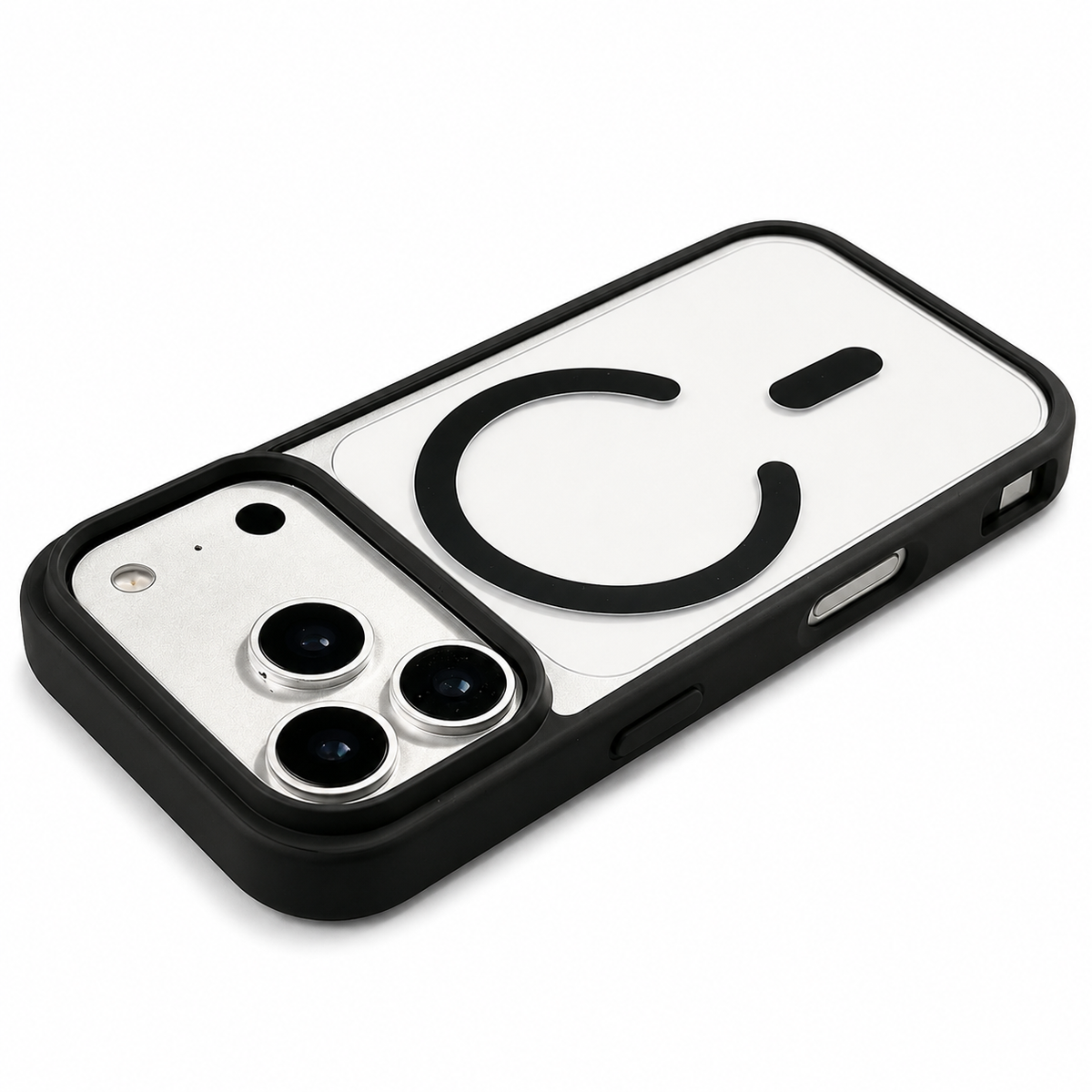 Premium iPhone Case MagSafe Transparent Acrylic Magnetic Wireless Charging Clear Slim Shockproof Anti Scratch Protective Back Bumper Cover Case Design