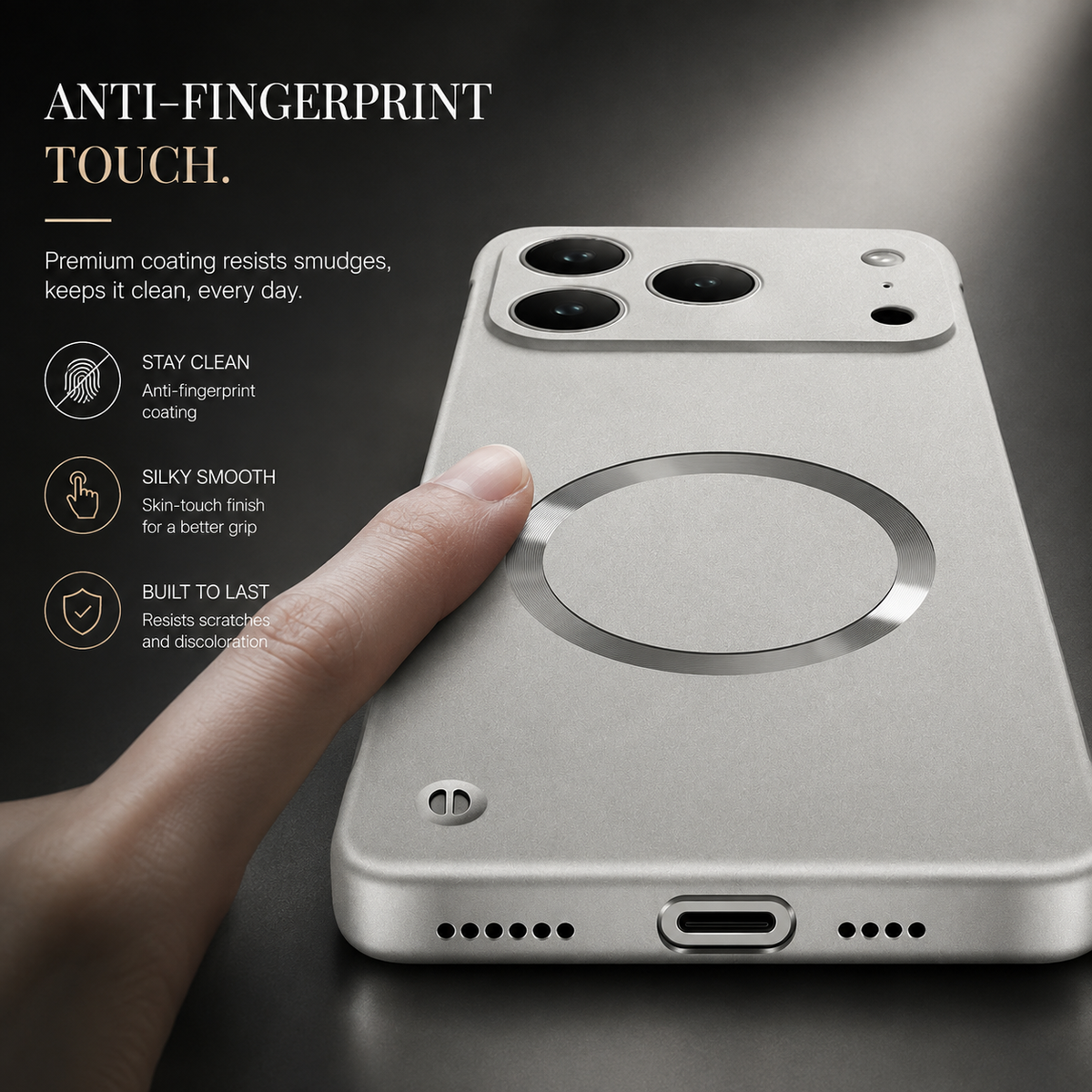 Premium iPhone Case MagSafe Ultra Thin Matte Frameless Magnetic PC TPU Slim Lightweight Shockproof Anti Scratch Protective Cover Case Design