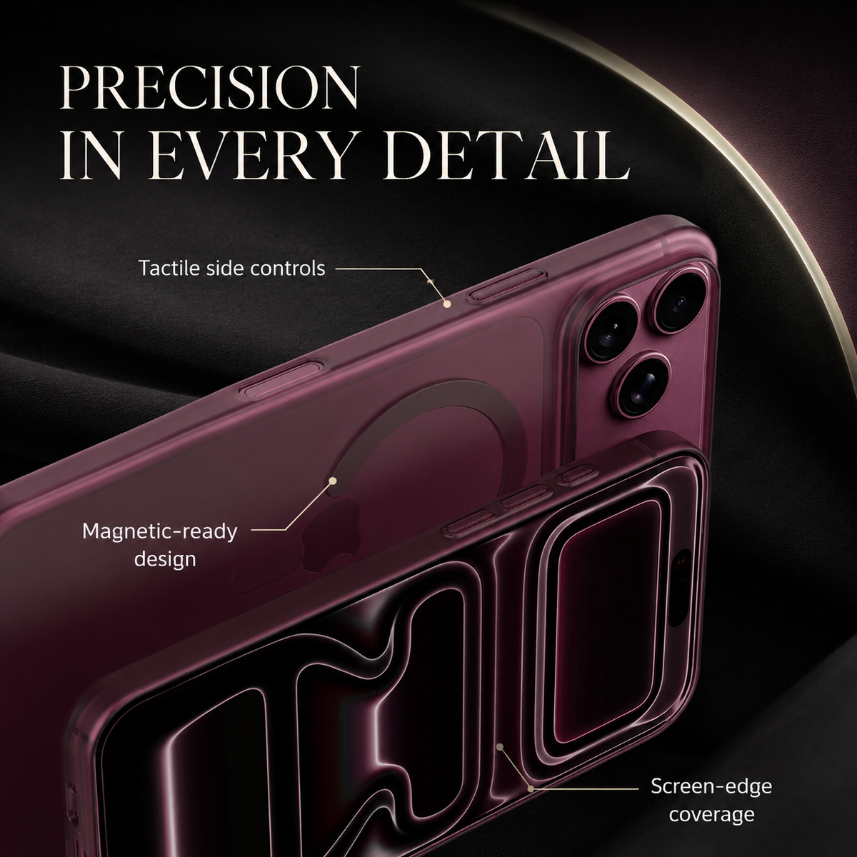 Premium iPhone Case MagSafe Ultra Thin Matte Translucent Clear Hard PC Magnetic Anti Fingerprint Shockproof Slim Protective Bumper Cover Case Design
