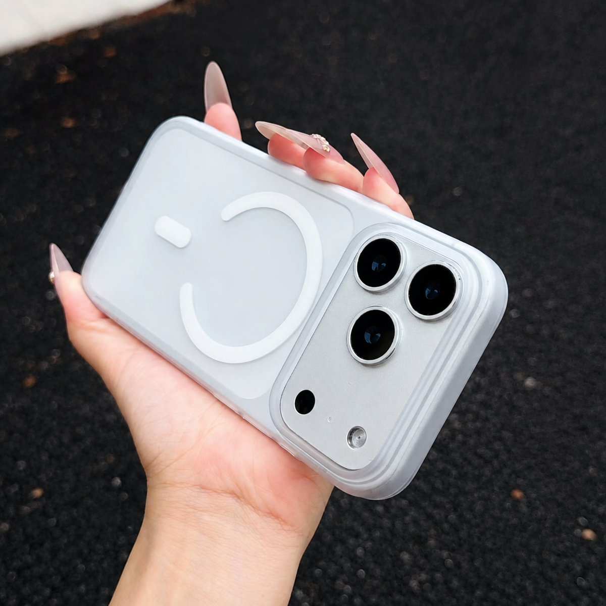 Premium iPhone Case MagSafe Ultra Thin Matte Translucent Clear Hard PC Magnetic Anti Fingerprint Shockproof Slim Protective Bumper Cover Case Design