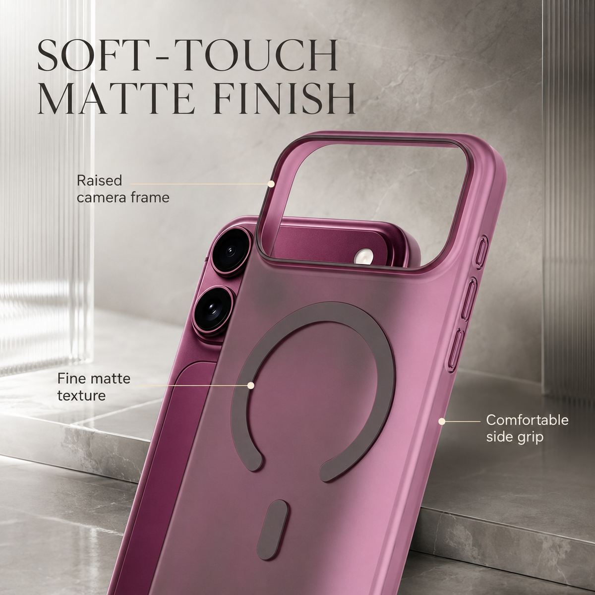 Premium iPhone Case MagSafe Ultra Thin Matte Translucent Clear Hard PC Magnetic Anti Fingerprint Shockproof Slim Protective Bumper Cover Case Design