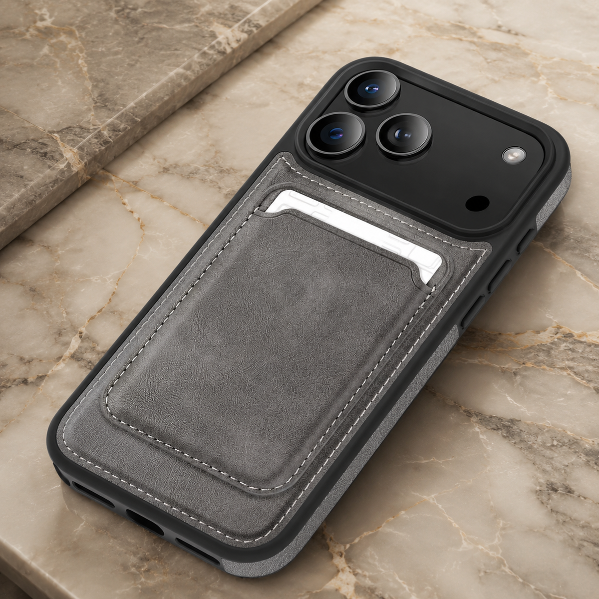 Premium iPhone Case MagSafe Wallet PU Leather RFID Card Holder Magnetic Shockproof Protective Cover Anti Scratch Anti Fingerprint Non Slip Secure Storage