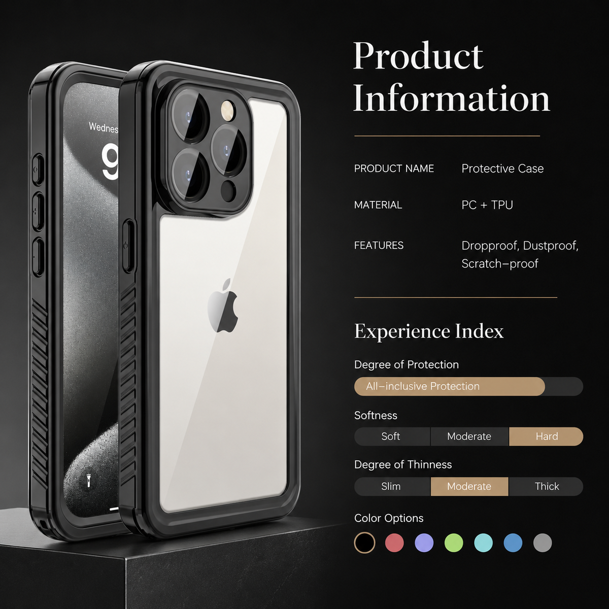 Premium iPhone Case MagSafe Waterproof Full Body Shockproof Protective Cover Built In Screen Protector Dustproof Anti Slip Dual Layer Sealed Rugged Armor