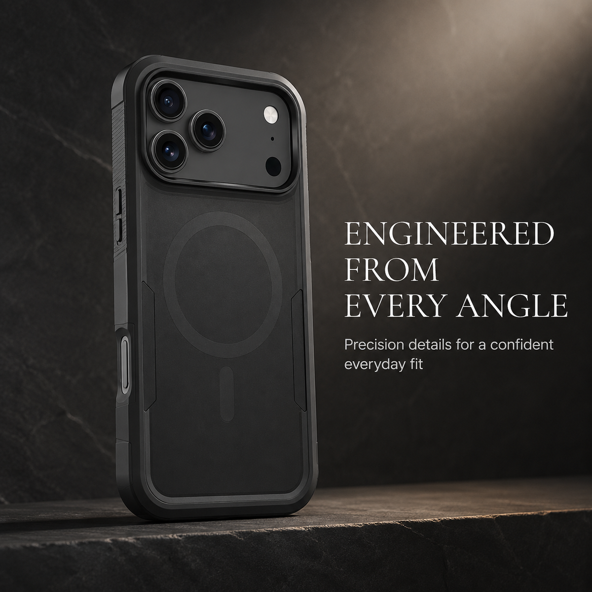Premium iPhone Case Magnetic 2 in 1 Heavy Duty Armor Shockproof PC TPU Protective Cover Matte Reinforced Bumper Slim Rugged Charging Case