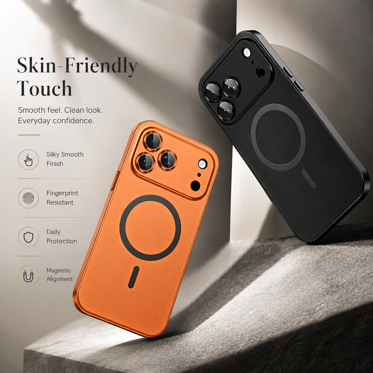 Premium iPhone Case Magnetic Aluminum Alloy Metal Shockproof Protective Cover Camera Lens Glass Protection Non Slip Tough Slim Reinforced Bumper Case