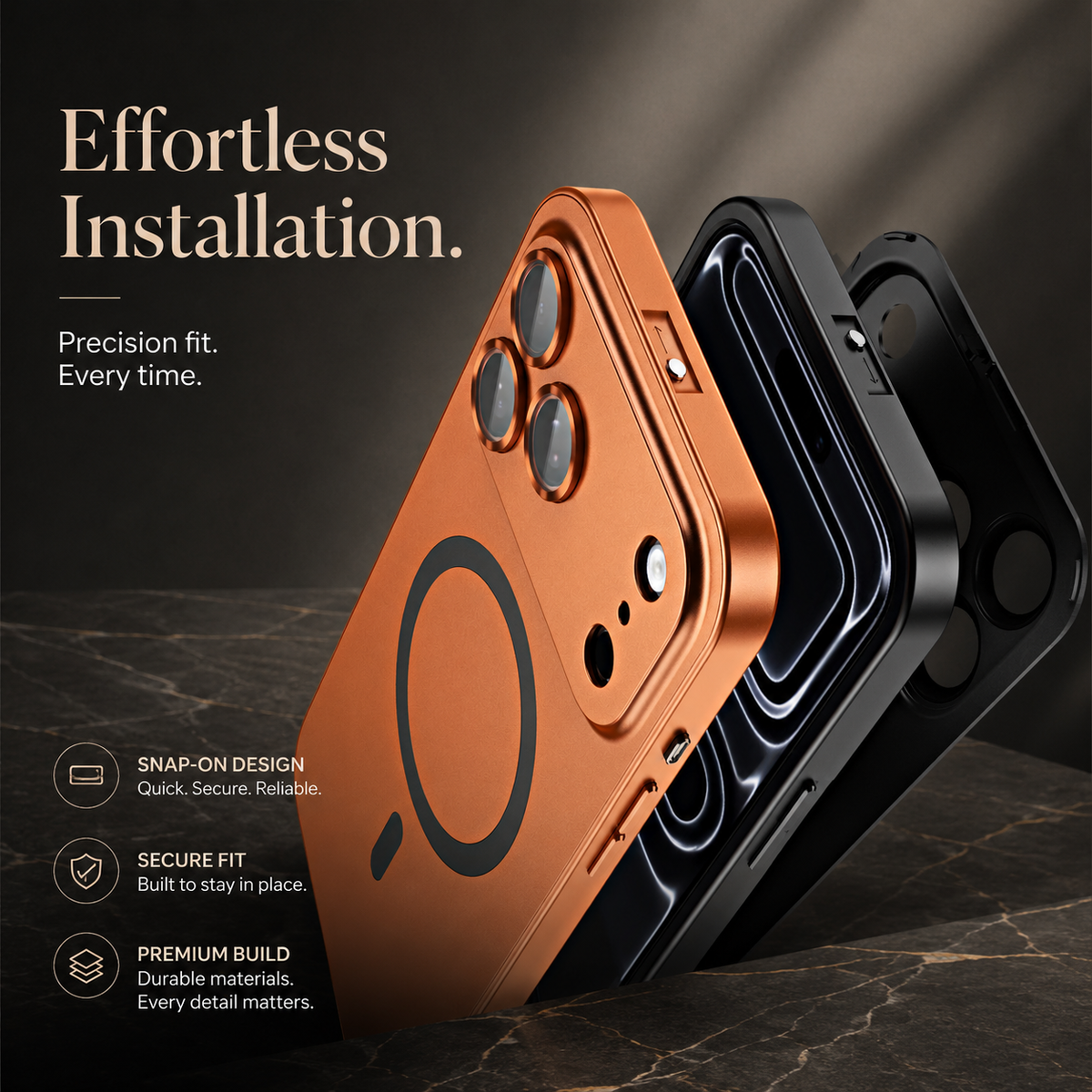 Premium iPhone Case Magnetic Aluminum Alloy Metal Shockproof Protective Cover Camera Lens Glass Protection Non Slip Tough Slim Reinforced Bumper Case