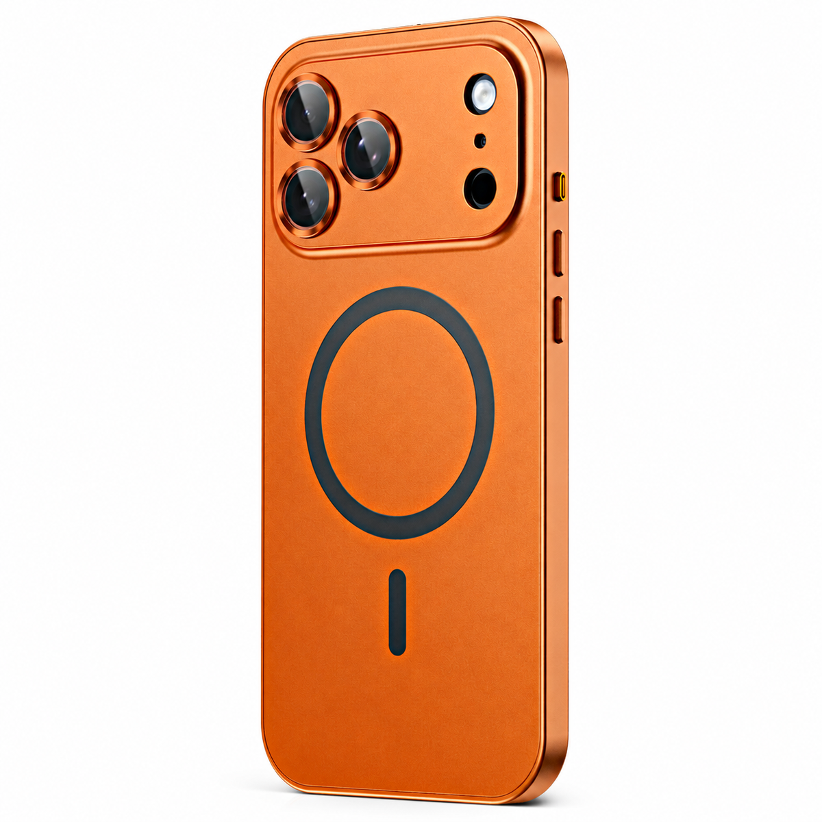 Premium iPhone Case Magnetic Aluminum Alloy Metal Shockproof Protective Cover Camera Lens Glass Protection Non Slip Tough Slim Reinforced Bumper Case