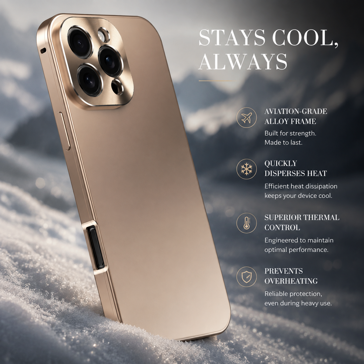 Premium iPhone Case Magnetic Aluminum Frame Shockproof Protective Cover Full Camera Lens Protection Slim Metal Design Wireless Charging Compatible