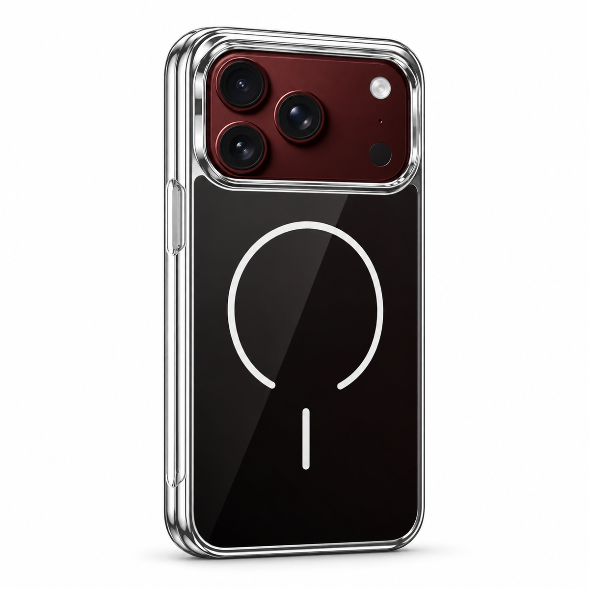 Premium iPhone Case Magnetic Built In Screen Protector Glass PC Full Wrap Shockproof Foldable Anti Scratch Non Slip Wireless Charging Protective Cover