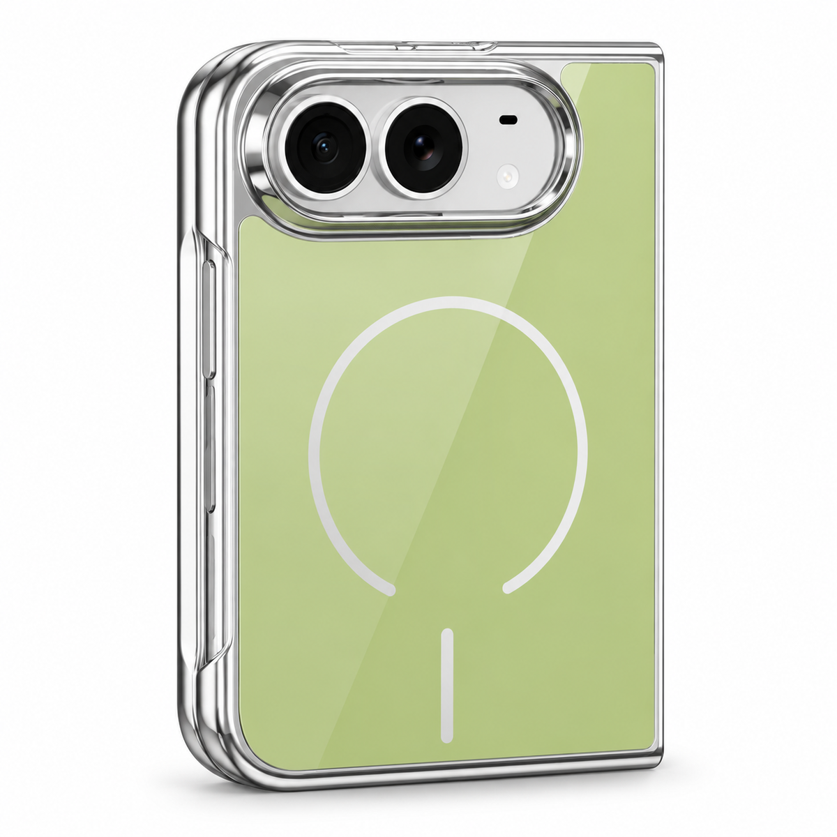 Premium iPhone Case Magnetic Built In Screen Protector Glass PC Full Wrap Shockproof Foldable Anti Scratch Non Slip Wireless Charging Protective Cover